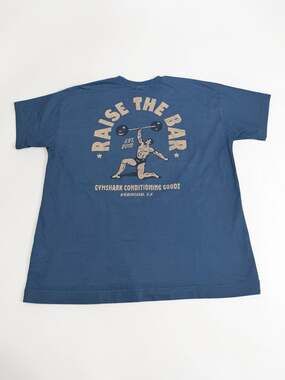 Gymshark Raise The Bar Graphic T-Shirt Blue Size L